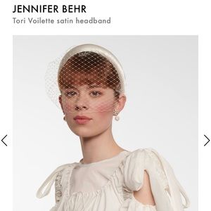 Jennifer Behr Tori Voilette satin headband